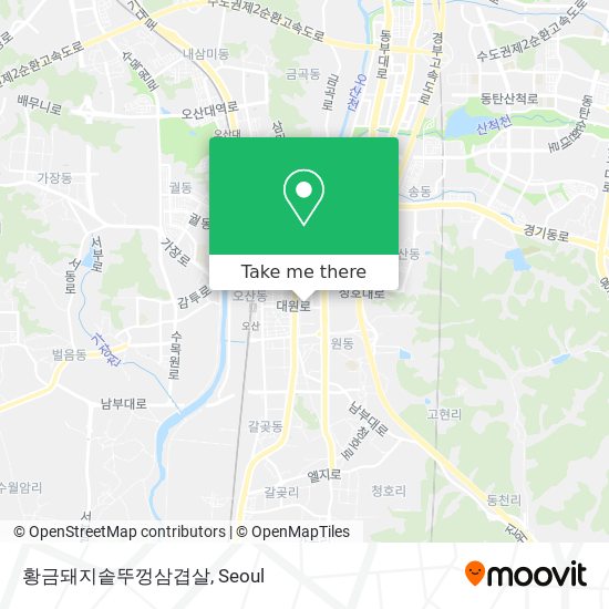 황금돼지솥뚜껑삼겹살 map