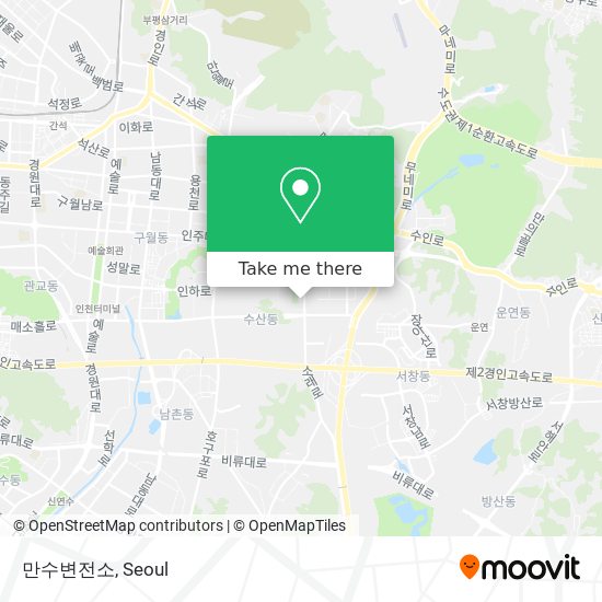 만수변전소 map