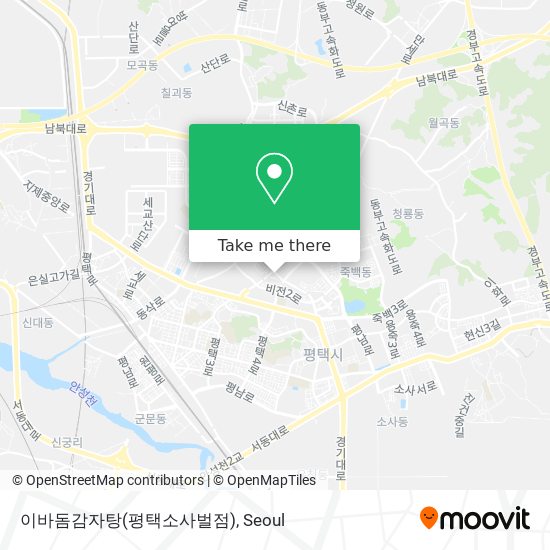이바돔감자탕(평택소사벌점) map