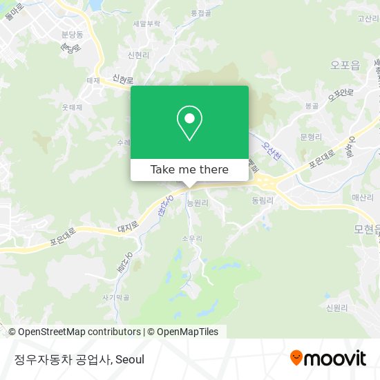 정우자동차 공업사 map