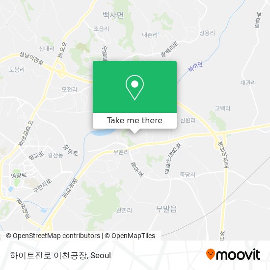 하이트진로 이천공장 map