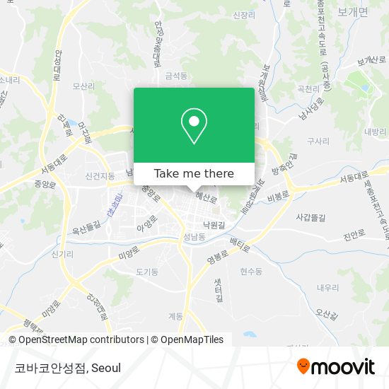 코바코안성점 map
