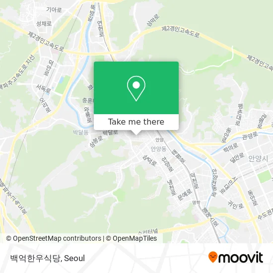 백억한우식당 map