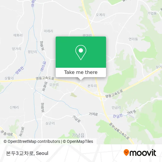 본두3교차로 map