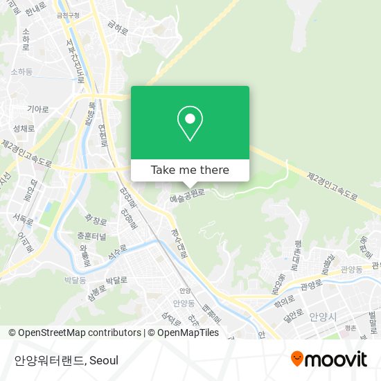 안양워터랜드 map
