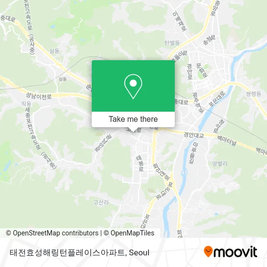 태전효성해링턴플레이스아파트 map