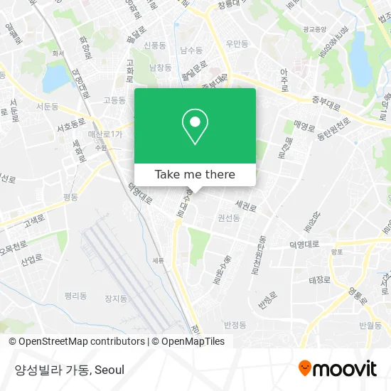 양성빌라 가동 map