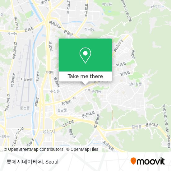 롯데시네마타워 map