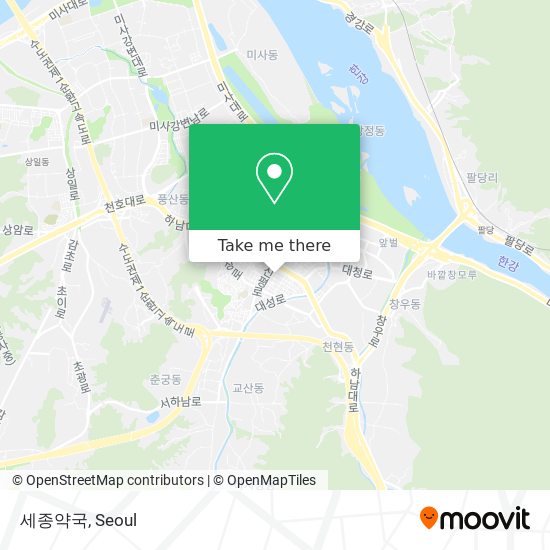 세종약국 map