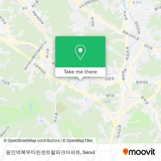 용인역북우미린센트럴파크아파트 map