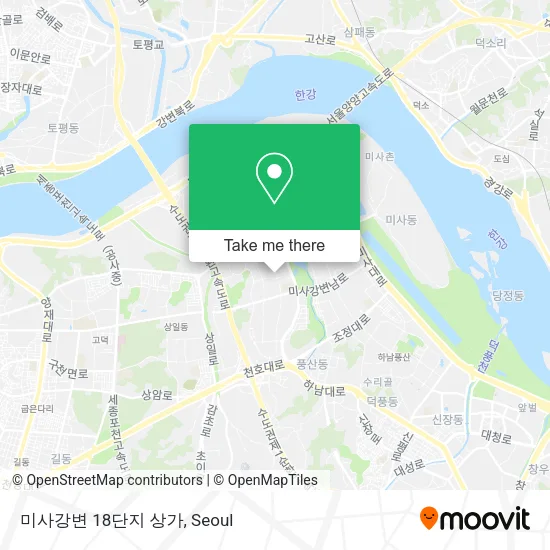 미사강변 18단지 상가 map