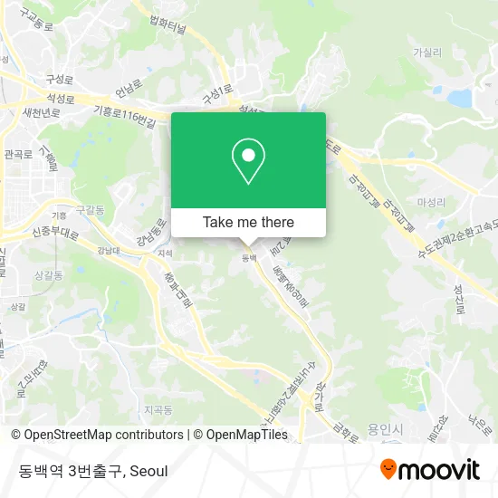 동백역 3번출구 map