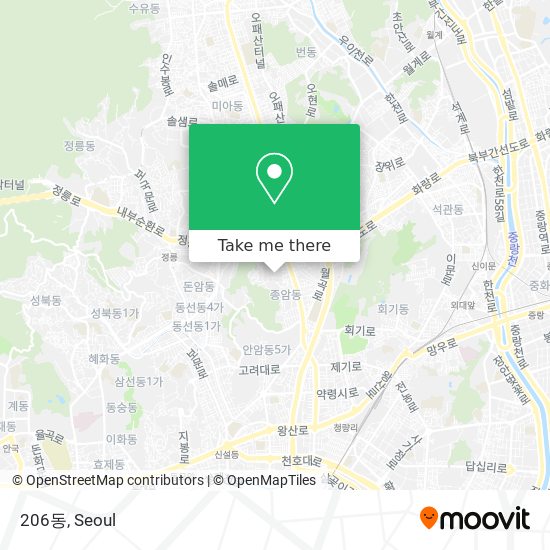 206동 map