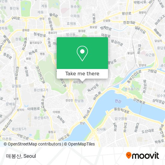 매봉산 map