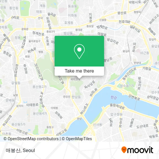 매봉산 map
