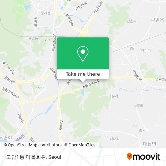 고담1통 마을회관 map