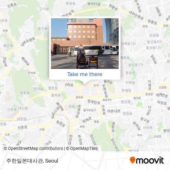 주한일본대사관 map