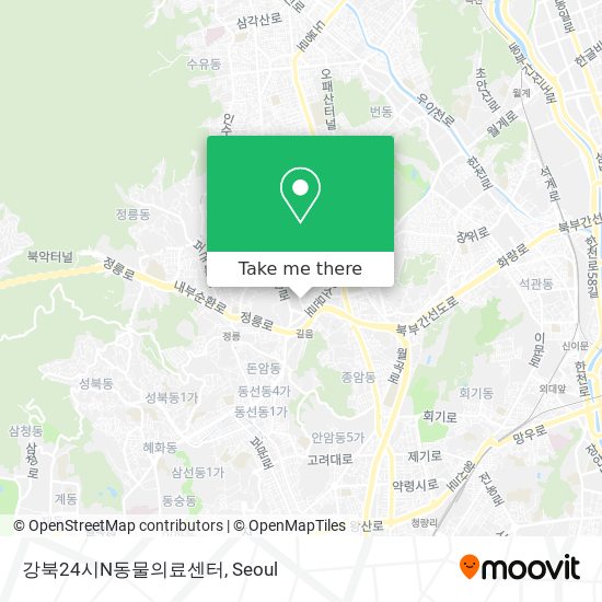 강북24시N동물의료센터 map
