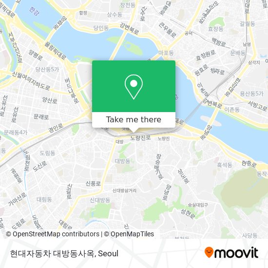 현대자동차 대방동사옥 map