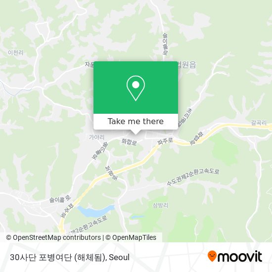 30사단 포병여단 (해체됨) map