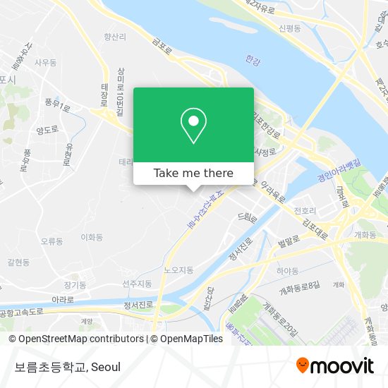 보름초등학교 map