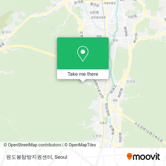 원도봉탐방지원센터 map