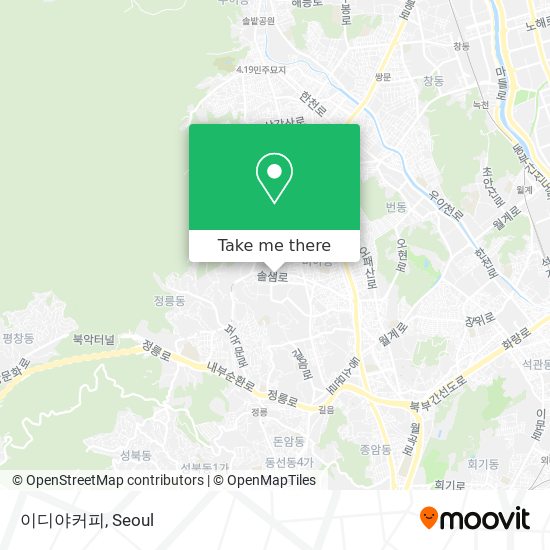 이디야커피 map