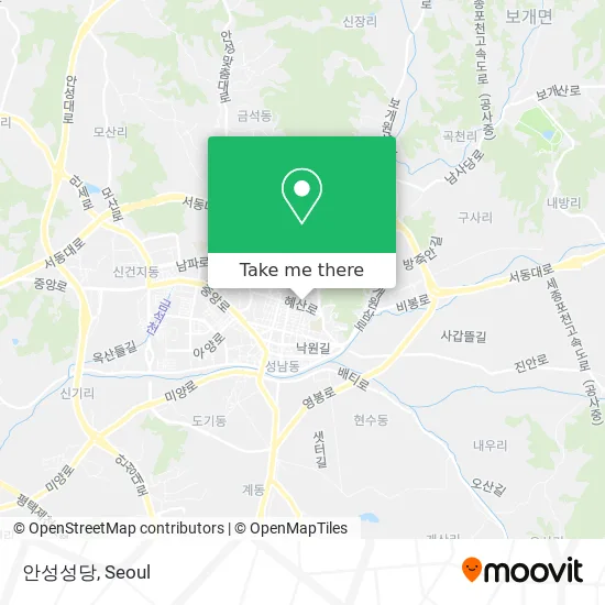 안성성당 map