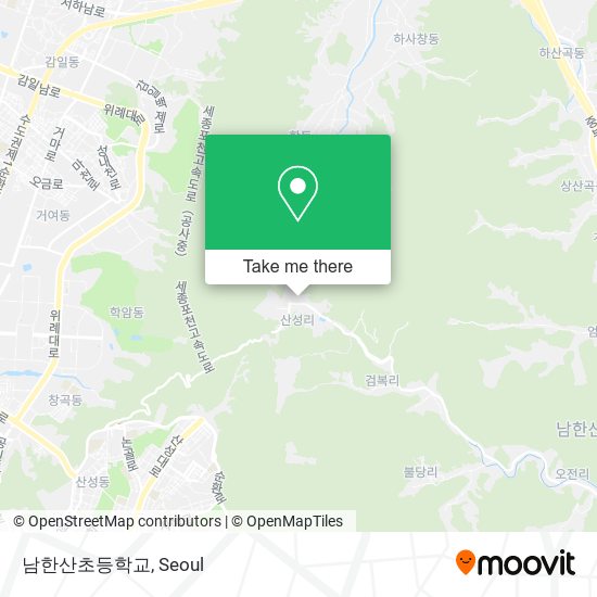 남한산초등학교 map