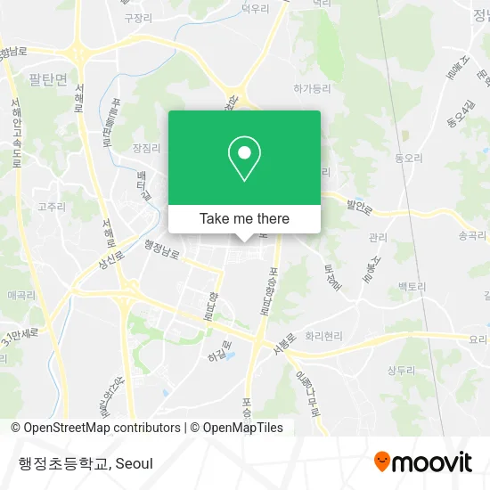 행정초등학교 map