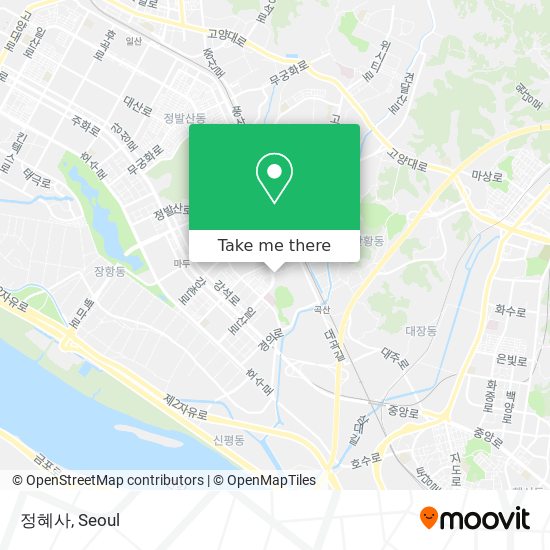 정혜사 map