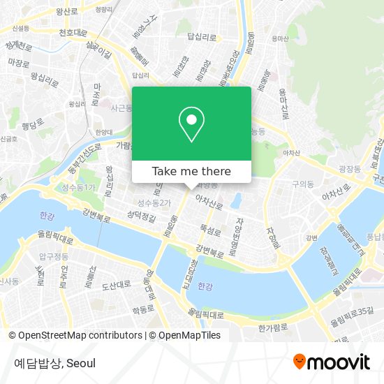 예담밥상 map