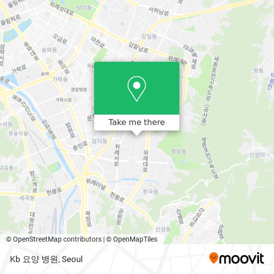Kb 요양 병원 map