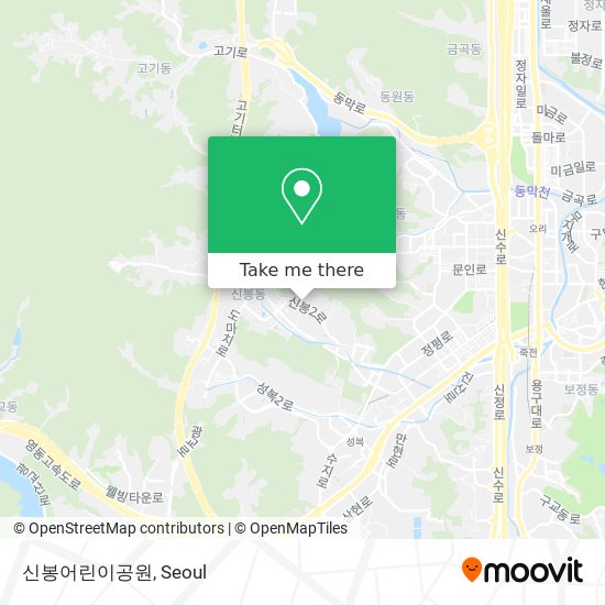 신봉어린이공원 map