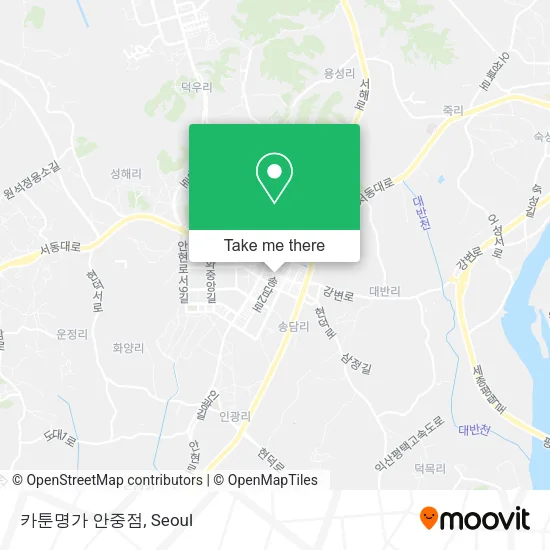 카툰명가 안중점 map