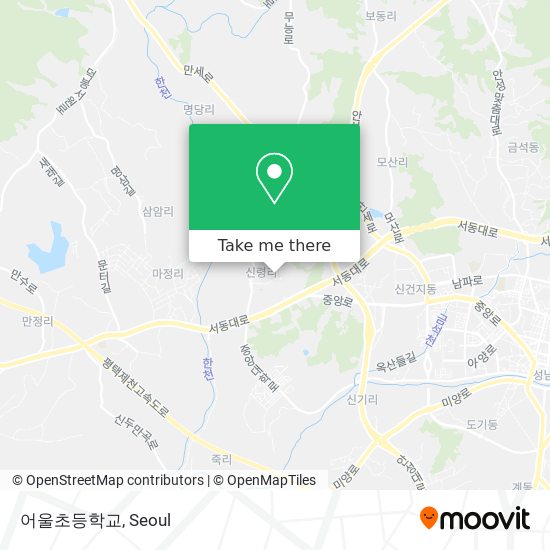 어울초등학교 map