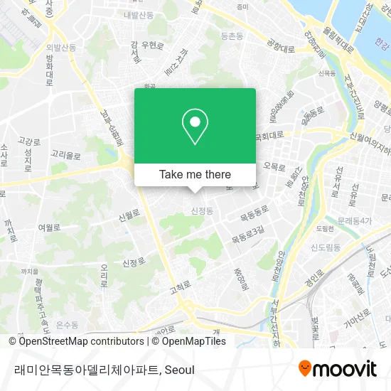 래미안목동아델리체아파트 map