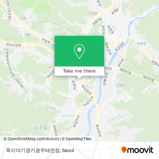 죽이야기경기광주태전점 map