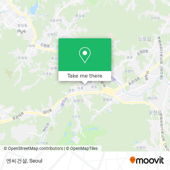 엔씨건설 map