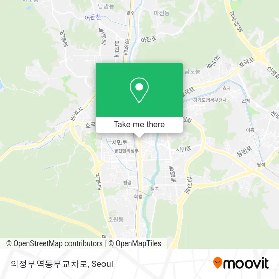 의정부역동부교차로 map
