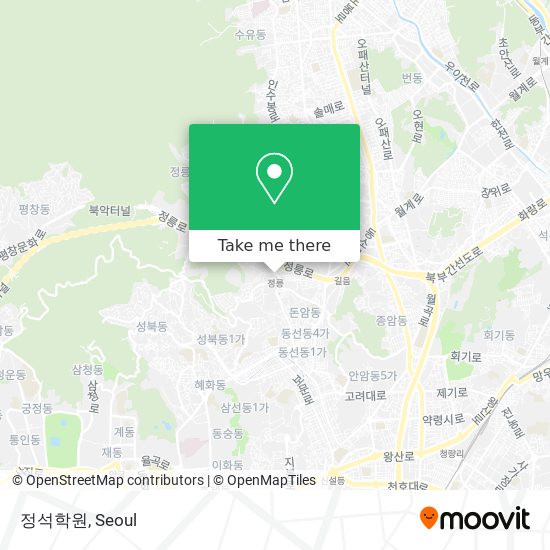 정석학원 map