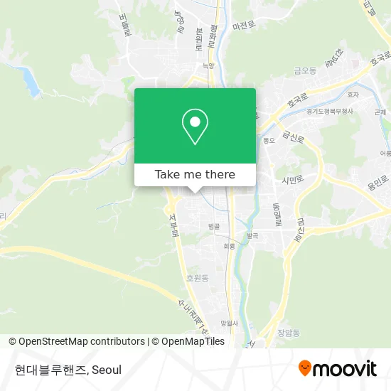 현대블루핸즈 map