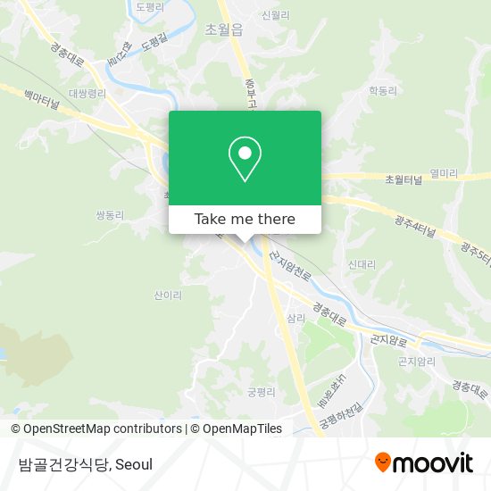 밤골건강식당 map