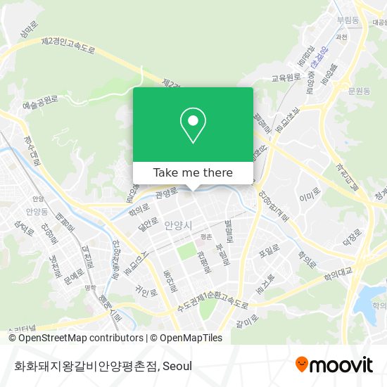 화화돼지왕갈비안양평촌점 map