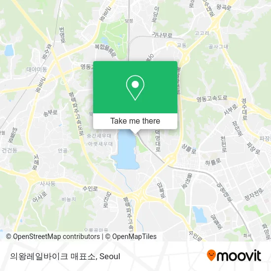 의왕레일바이크 매표소 map