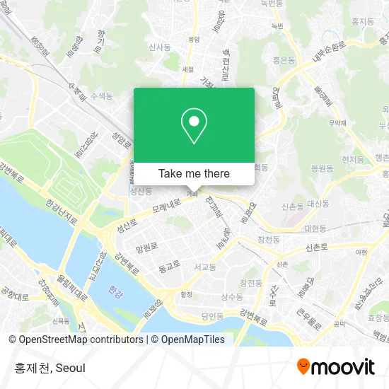 홍제천 map