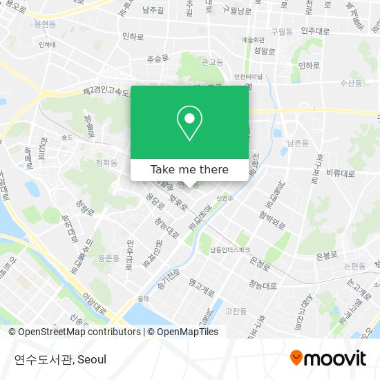 연수도서관 map