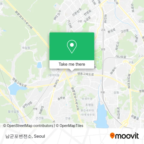 남군포변전소 map