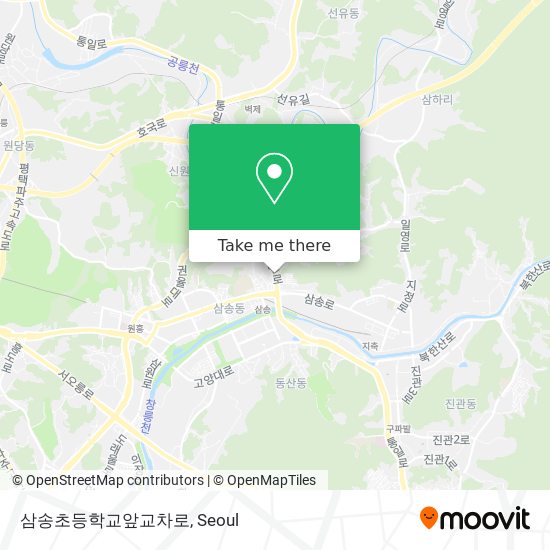 삼송초등학교앞교차로 map