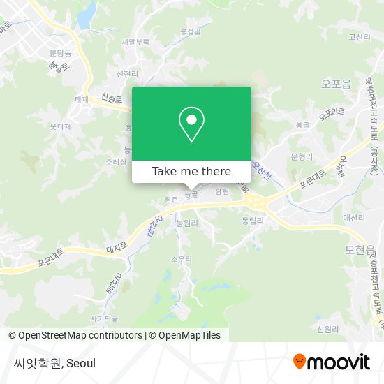 씨앗학원 map